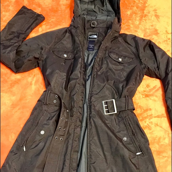 SOLD......EUC The North Face belted parka sz S - Picture 3 of 6